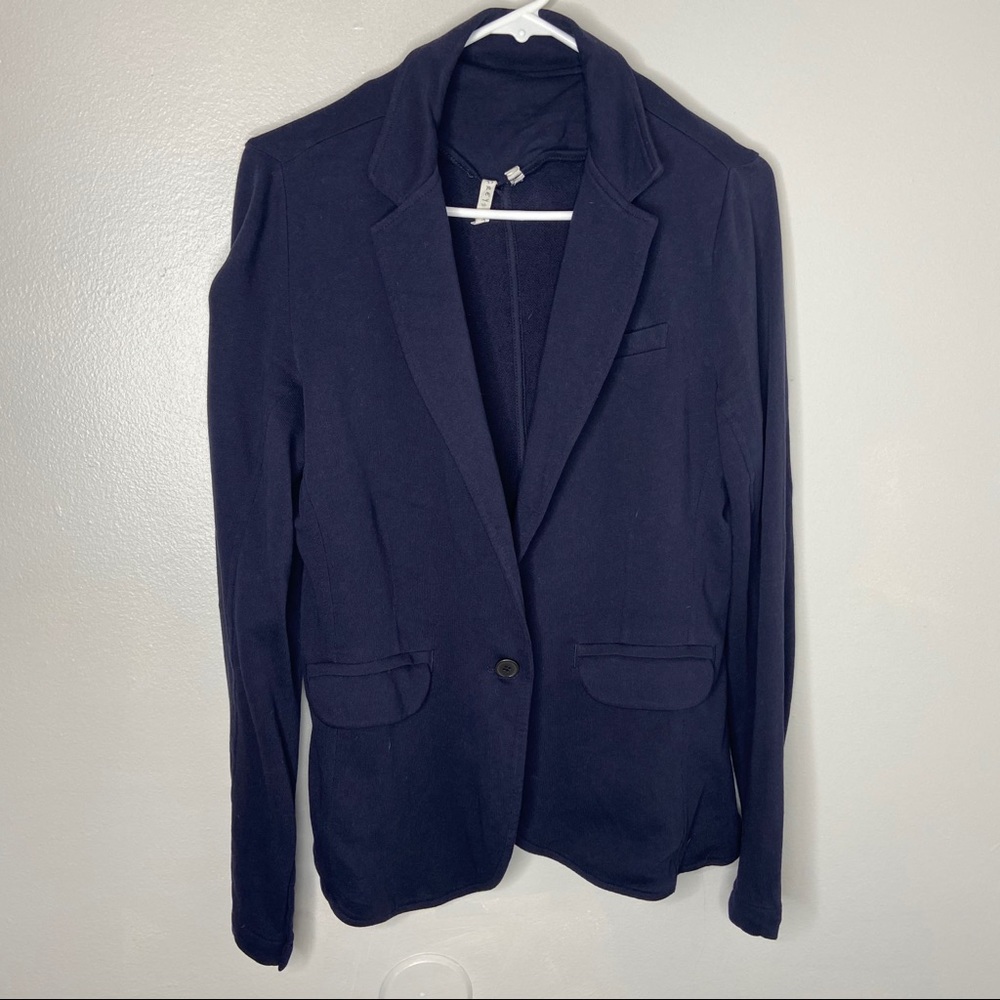 Women's Navy Single-Button Blazer
